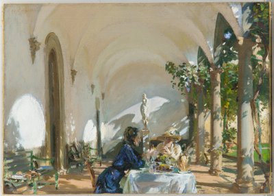 Frühstück in der Loggia, 1910 von John Singer Sargent